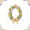 Glitzhome® 18" Easter Egg Shaped Eggs Wreath